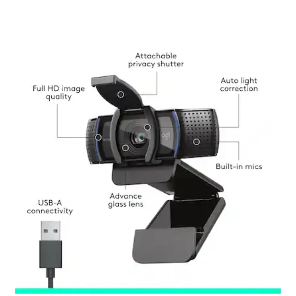 Logitech C920s Pro Black HD Webcam